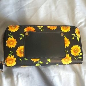 Black Sunflower Wallet